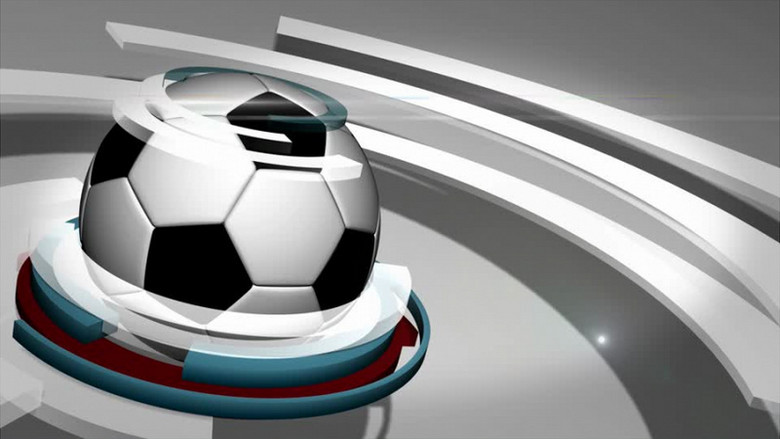 旋转的足球特效视频素材