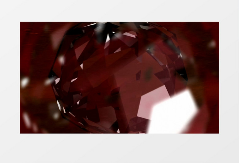 转动的半透明闪耀钻石视频素材