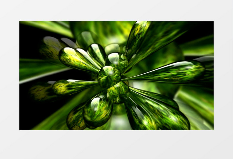 水滴状墨绿色物体视频素材