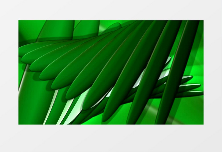 绿色波浪状树叶动态效果视频素材