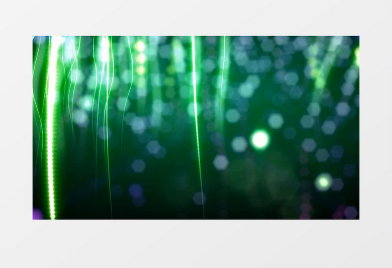  动画动态绿色粒子光线唯美背景视频素材
