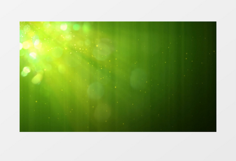  动画动态绿色光点粒子散落背景视频素材