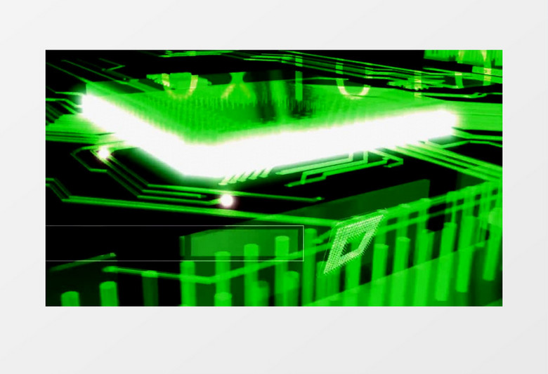 计算机主板数据分析演示动态视频素材