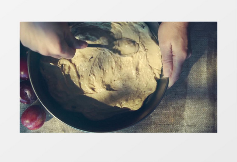 甜点制作巧克力饼干实拍视频素材