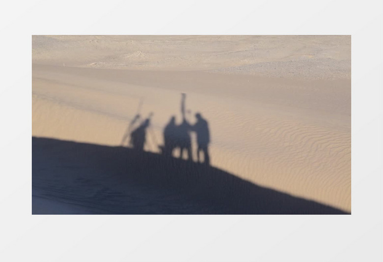 沙漠荒漠勘测队员实拍视频素材