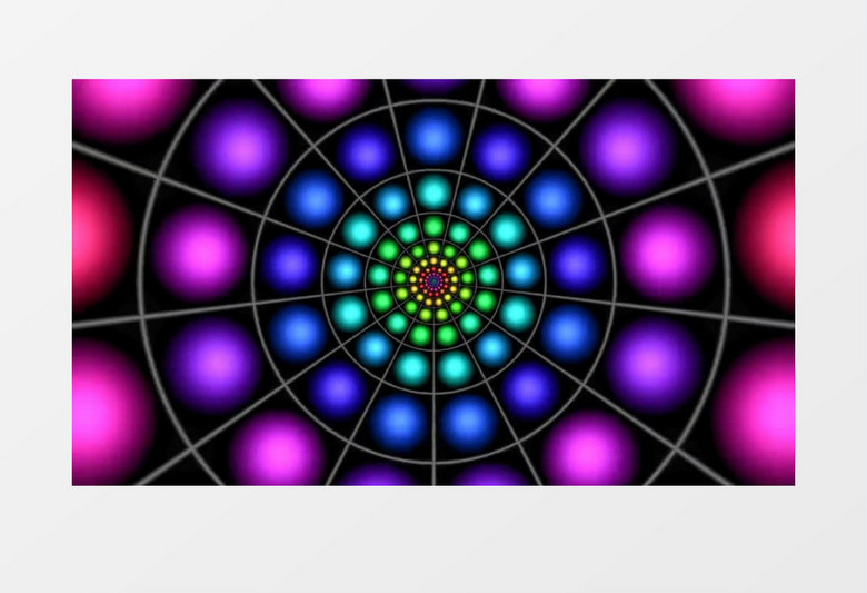 多彩万花筒背景视频素材