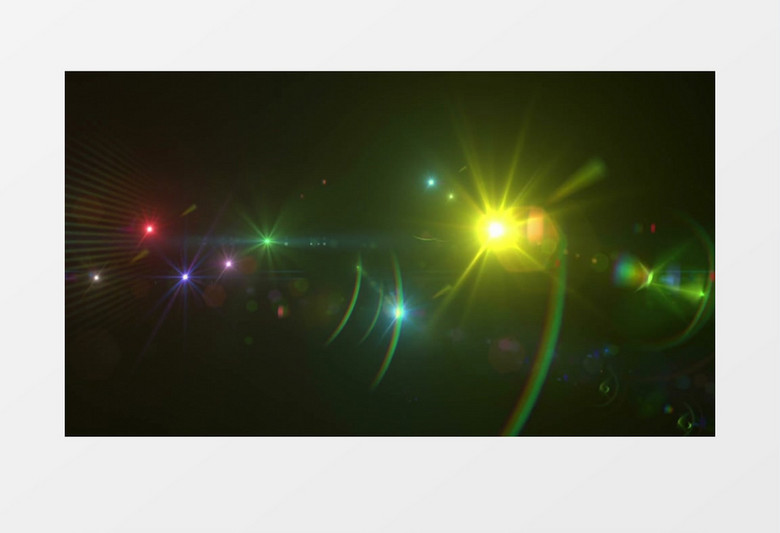 动画动态星系3D多彩灯光秀背景视频素材