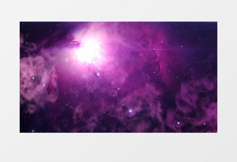紫色浪漫星云视频素材