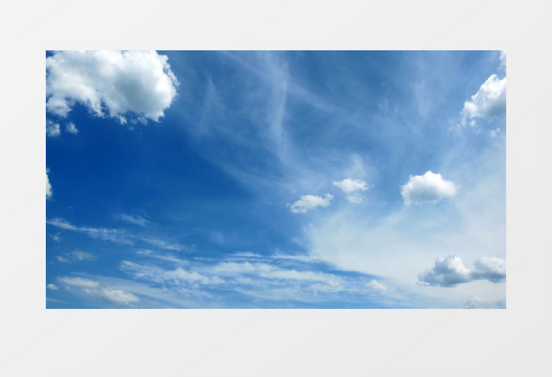 风轻云淡的蓝天白云背景视频素材