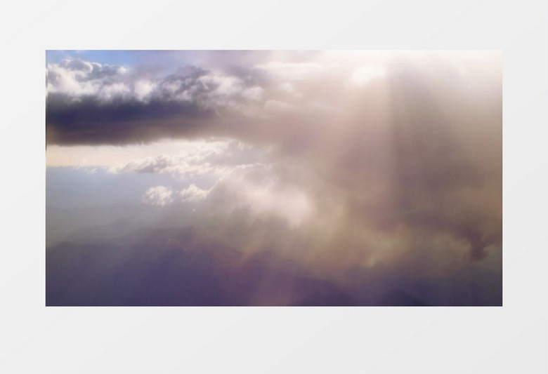 阳光照射下的云层壮丽景观背景视频素材