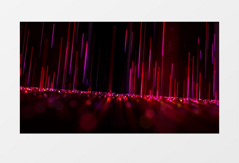 动感经典光效红色粒子穿梭背景视频素材