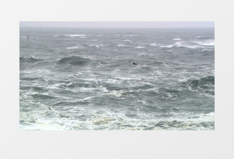 海面浪花实拍视频