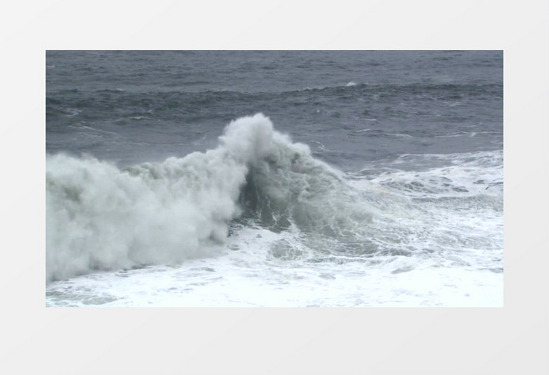海浪自然景观实拍视频