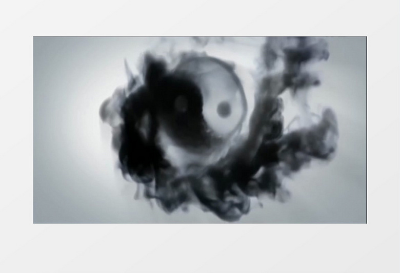 水墨八卦动画背景视频素材