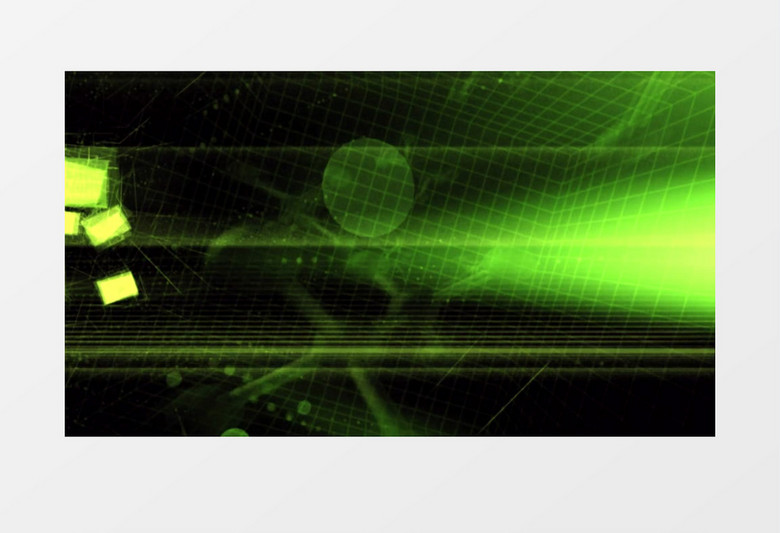 飞快变幻的绿色科技元素视频素材