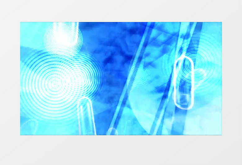 蓝色背景摄像头闪光灯元素视频素材