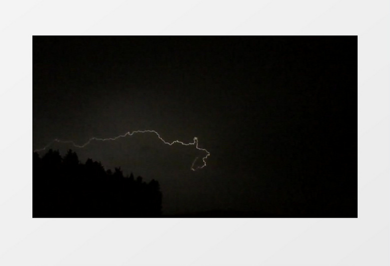 雷电交加的夜晚实拍视频MP4