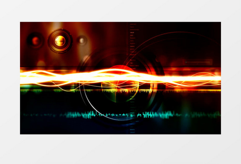 音频跳动波形线变化音乐动感背景视频素材
