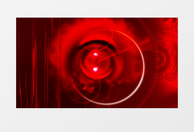 中间圆环指针式旋转元素重叠无序感背景视频素材