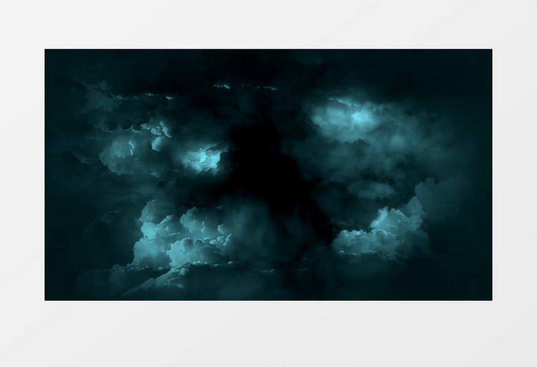 闪电下的云层背景视频素材