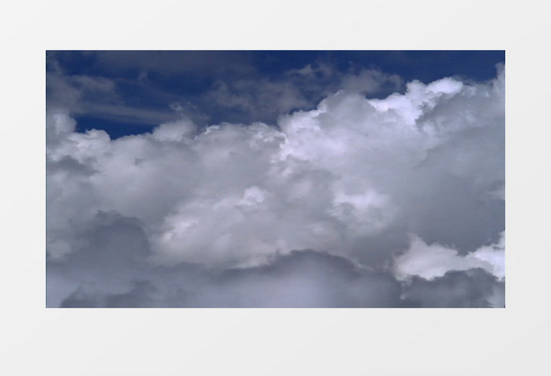 蓝天下汹涌的云朵背景视频素材