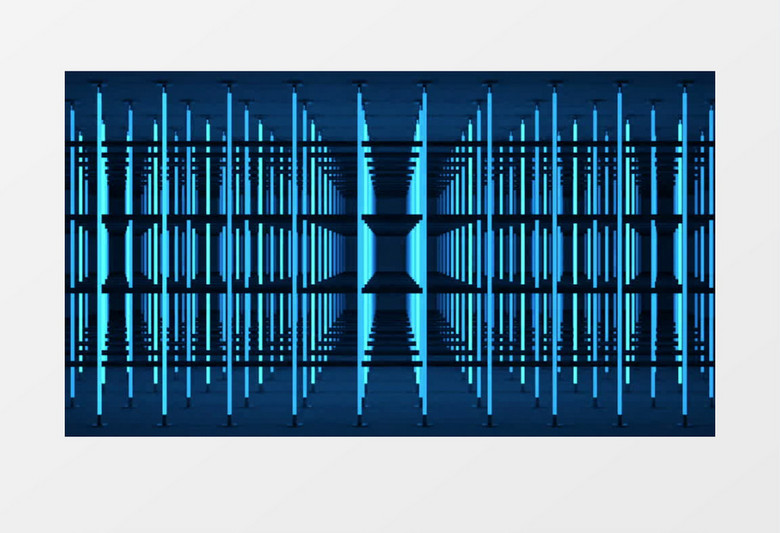 动感经典光效蓝色光线架子变幻背景视频素材