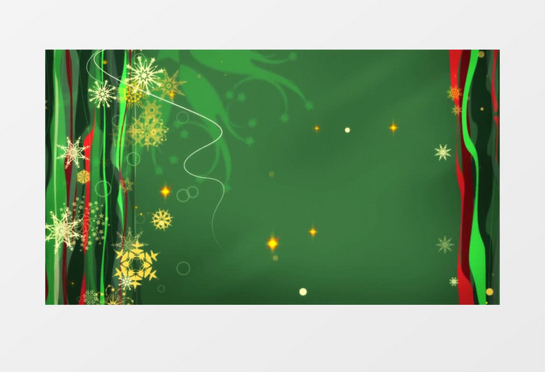 五彩斑斓星光闪耀的圣诞节背景视频