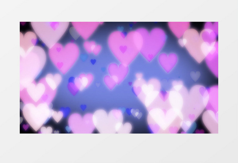 紫色梦幻心背景视频素材