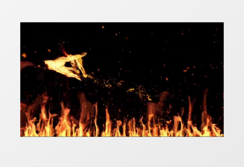 火焰凤凰在火焰中重生背景视频