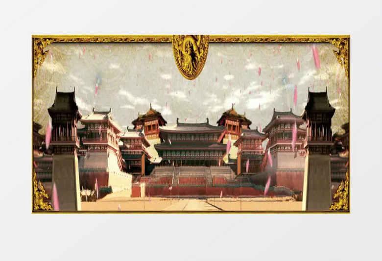 中国古代皇宫以及京剧展示视频素材