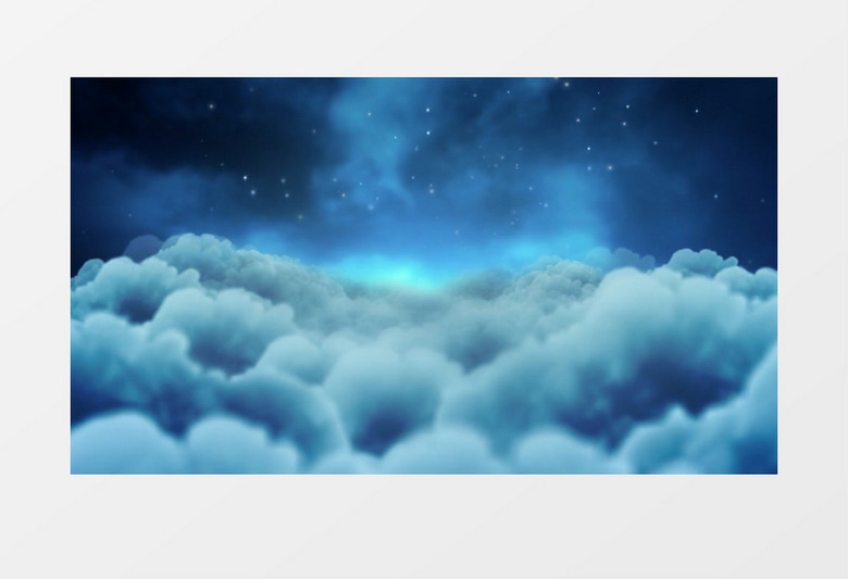 梦幻繁星满天的夜晚背景视频素材