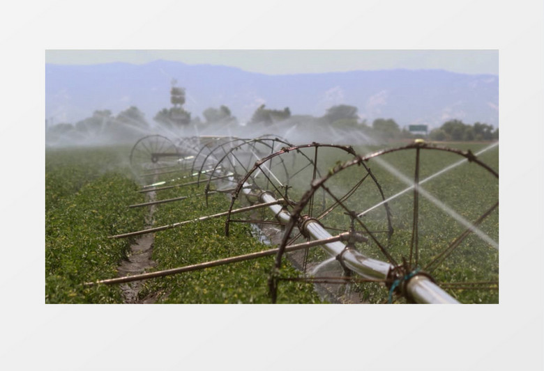 现代农业灌溉实拍视频素材