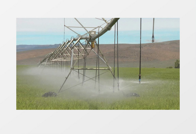 现代农业灌溉实拍视频素材