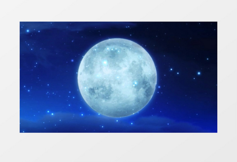 圆圆的月亮动态月亮舞台背景视频