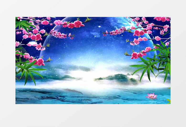 唯美夜色梦七夕(有音乐)背景视频