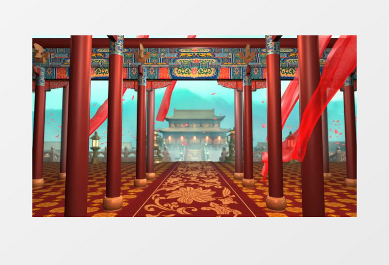 古代宫廷背景视频