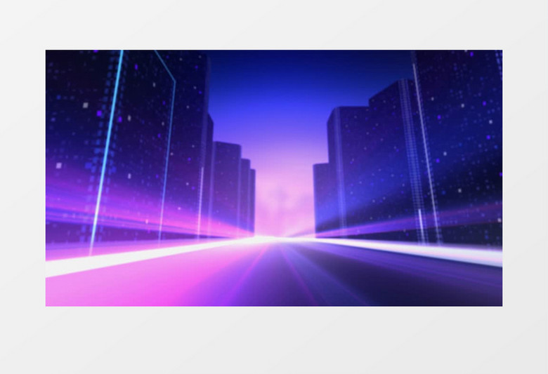 动态城市光线的速度背景视频素材