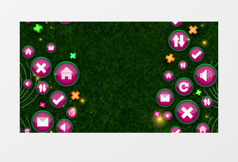 粉色可爱按键背景视频素材