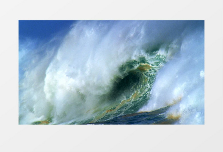 近距离特写自然景观海浪浪花实拍背景视频素材