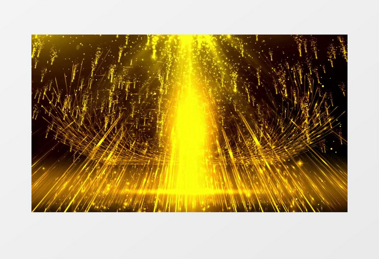 唯美金色粒子雨有音乐背景视频素材