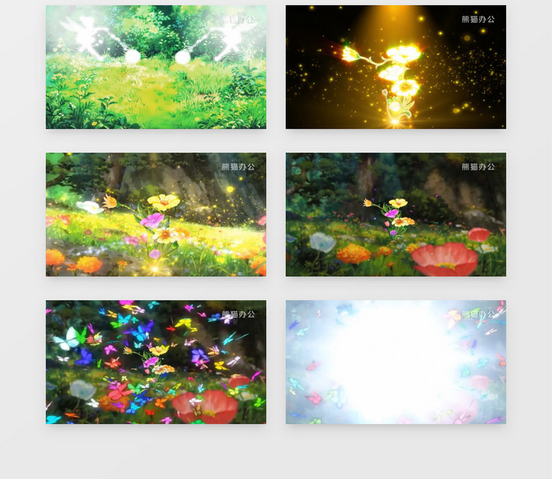 森林花仙子与彩蝶背景视频素材下载 Mp4格式 19 1080像素 熊猫办公