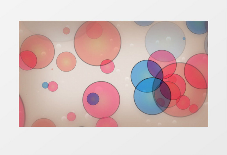 彩色水泡飘动背景视频素材