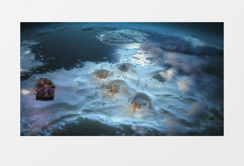 圣诞老人(有音乐)背景视频素材