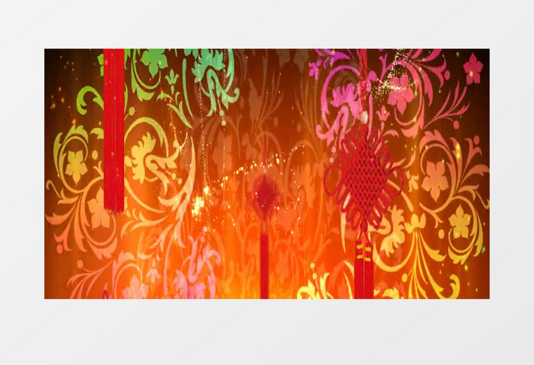 节日欢快大气开场(有音乐)背景视频素材