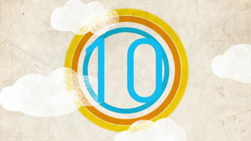 卡通可爱十秒倒计时背景视频素材