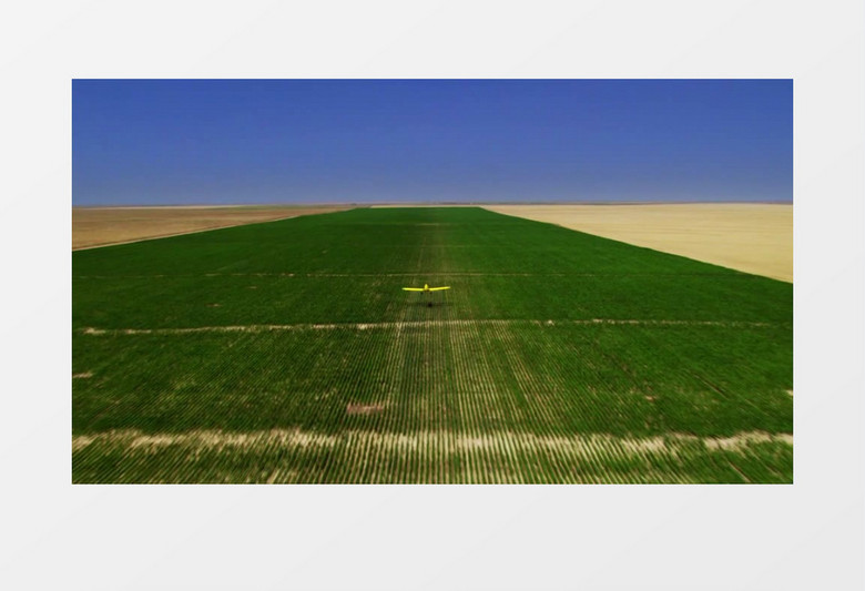 现代农业飞机喷洒农业实拍视频素材