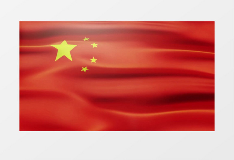 动画动态红旗红绸飘扬背景视频素材