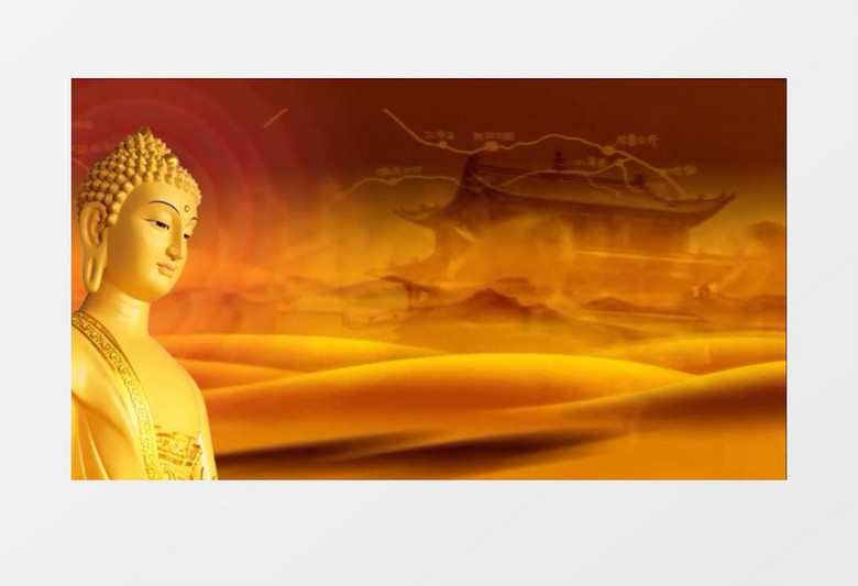 中国风文化气息佛像有音乐背景视频素材背景视频素材