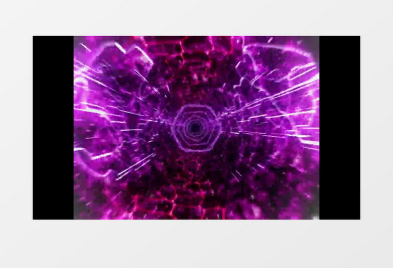 神秘紫色隧道穿梭背景视频素材