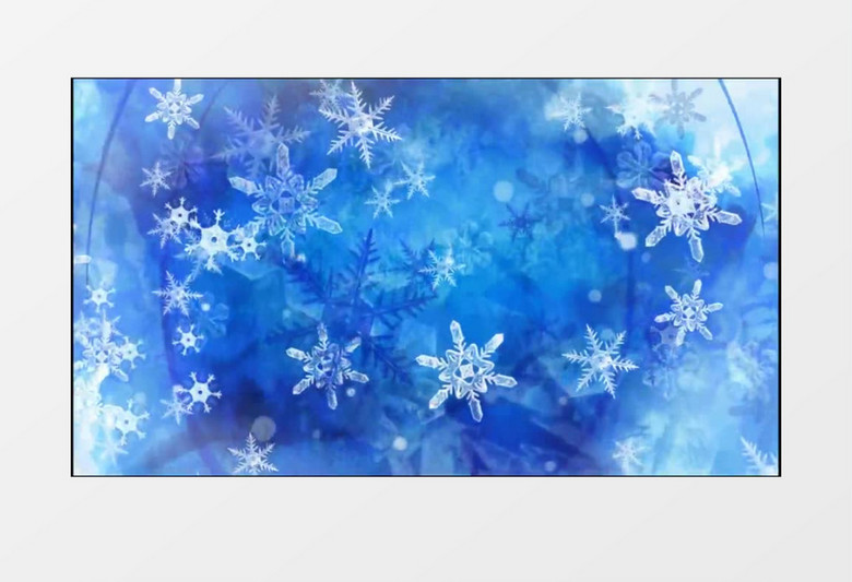 唯美的雪花背景视频素材